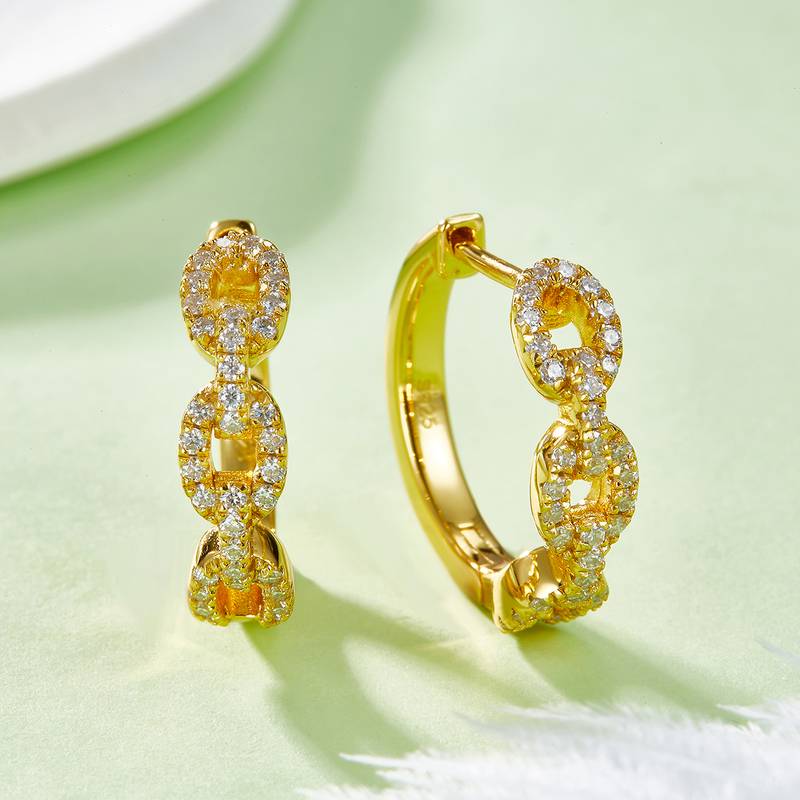 耳环S925银Moissanite厘石D级0.58ct